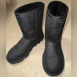 UGG Black Suede Ankle Booties